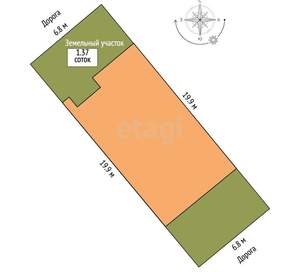 Дом 210м², 2-этажный, участок 1 сот.