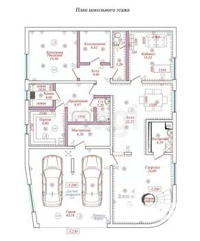 Дом 608м², 3-этажный, участок 12 сот.