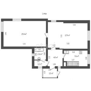 Дом 89м², 2-этажный, участок 8 сот.