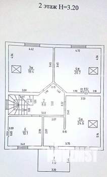 Дом 177м², 2-этажный, участок 7 сот.
