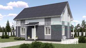 Дом 120м², 2-этажный, участок 8 сот.