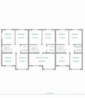 Дом 150м², 2-этажный, участок 2 сот.