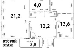 Дом 115м², 2-этажный, участок 276 сот.