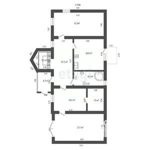 Дом 198м², 2-этажный, участок 7 сот.