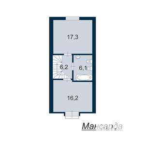 Таунхаус 137м², 3-этажный, участок 2 сот.