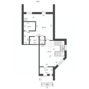 Таунхаус 216м&sup2;, 3-этажный, участок 4 сот.  