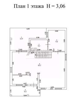 Коттедж 180м², 2-этажный, участок 3 сот.  