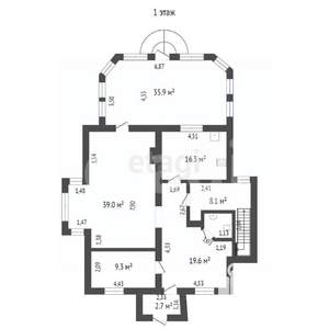 Дом 300м², 2-этажный, участок 6 сот.  