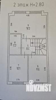 Таунхаус 106м&sup2;, 2-этажный, участок 1 сот.  