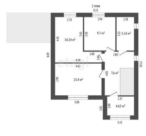 Дом 166м&sup2;, 3-этажный, участок 6 сот.  