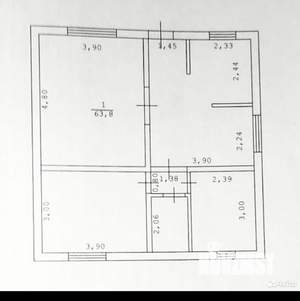 Дом 123м&sup2;, 2-этажный, участок 9 сот.  