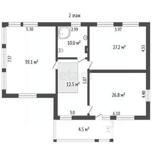 Дом 347м², 2-этажный, участок 10 сот.  