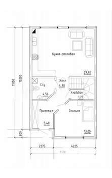 Таунхаус 170м², 2-этажный, участок 3 сот.  