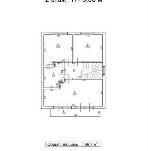 Дом 131м&sup2;, 2-этажный, участок 3 сот.  