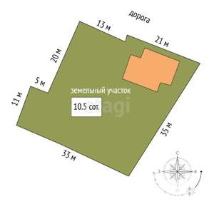 Дом 248м², 4-этажный, участок 11 сот.  