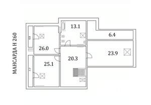 Дом 451м², 2-этажный, участок 7 сот.  
