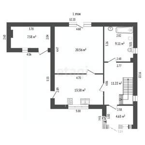 Дом 166м&sup2;, 3-этажный, участок 6 сот.  