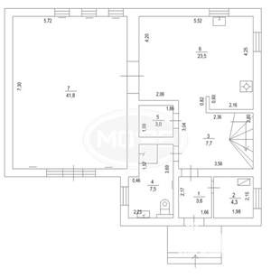 Дом 250м², 2-этажный, участок 18 сот.  