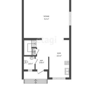 Дом 180м², 2-этажный, участок 4 сот.  