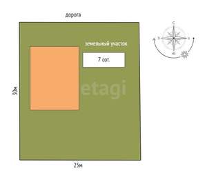 Дом 519м², 3-этажный, участок 7 сот.  