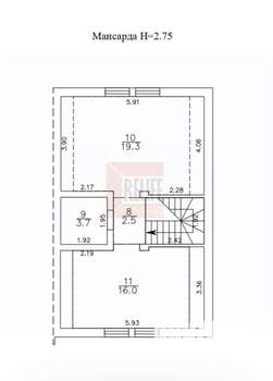 Таунхаус 160м², 3-этажный, участок 2 сот.  