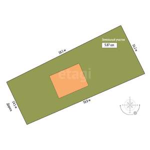 Дом 110м², 2-этажный, участок 6 сот.  