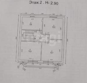 Дом 120м&sup2;, 2-этажный, участок 5 сот.  