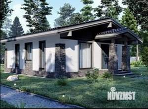 Коттедж 77м&sup2;, 1-этажный, участок 10 сот.  