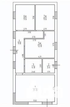 Дача 77м², 1-этажный, участок 5 сот.  