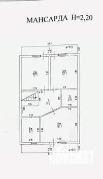 Дом 132м&sup2;, 2-этажный, участок 6 сот.  