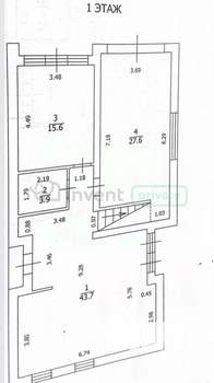 Дом 206м², 2-этажный, участок 4 сот.  