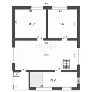 Дом 169м&sup2;, 2-этажный, участок 6 сот.  