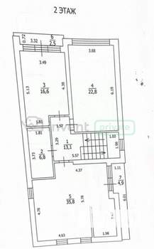 Дом 206м², 2-этажный, участок 4 сот.  