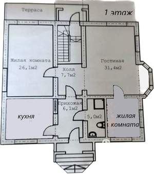 Дом 330м², 3-этажный, участок 8 сот.  