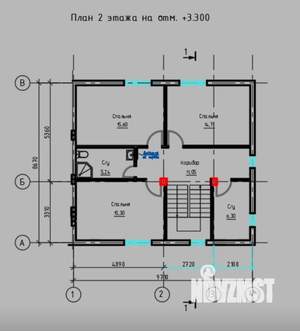 Таунхаус 200м&sup2;, 2-этажный, участок 2 сот.  