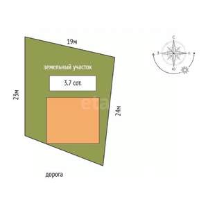 Дом 262м&sup2;, 3-этажный, участок 4 сот.  