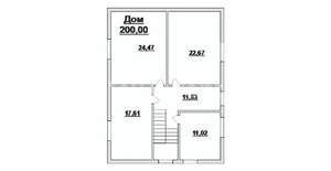 Дача 200м², 2-этажный, участок 6 сот.  