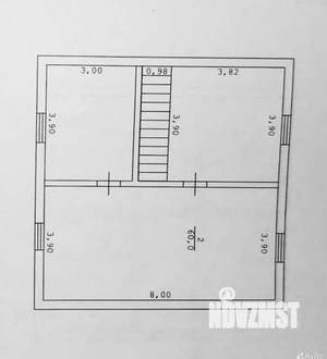Дом 123м&sup2;, 2-этажный, участок 9 сот.  