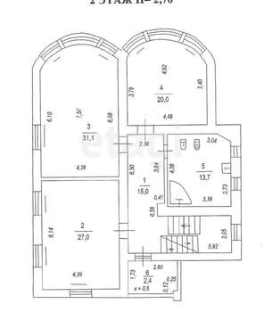 Дом 324м², 3-этажный, участок 6 сот.  