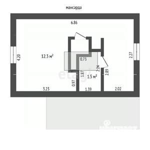 Дом 55м², 2-этажный, участок 5 сот.  