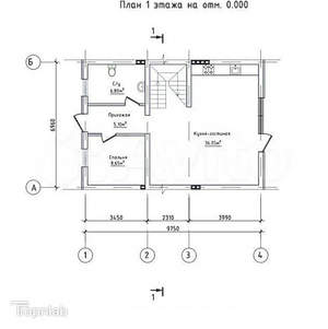 Дом 126м², 2-этажный, участок 2 сот.  