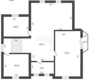 Дом 230м², 2-этажный, участок 6 сот.  