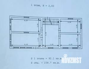 Дача 238м², 3-этажный, участок 7 сот.  