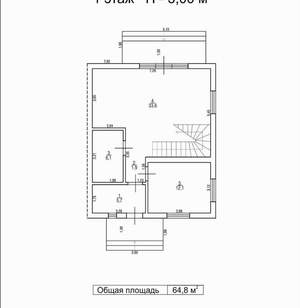 Дом 131м&sup2;, 2-этажный, участок 3 сот.  