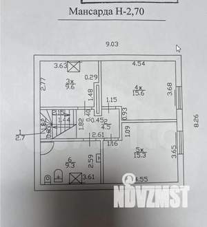 Дом 114м², 2-этажный, участок 6 сот.  