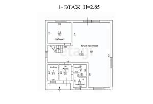 Дом 183м², 2-этажный, участок 9 сот.  