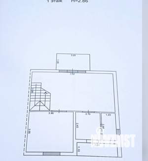 Дом 153м&sup2;, 3-этажный, участок 2 сот.  