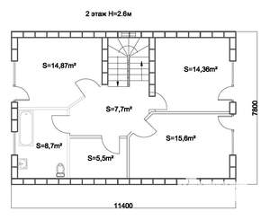 Дом 180м&sup2;, 2-этажный, участок 10 сот.  