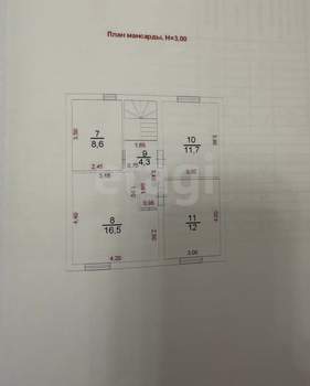 Дом 146м&sup2;, 2-этажный, участок 6 сот.  