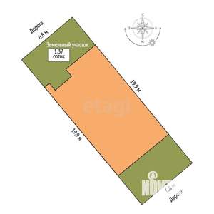 Таунхаус 210м², 3-этажный, участок 1 сот.  